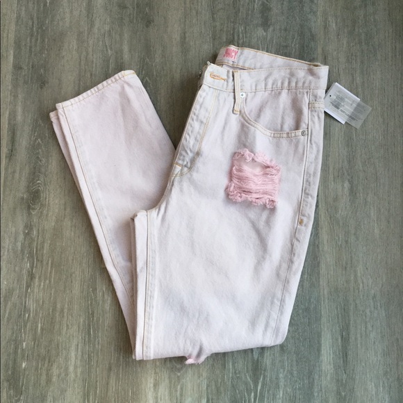 Juicy Couture Pink Pigmented Girlfriend Jeans